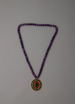 Amethyst Beads Necklace | Elevating Your Style with Timeless Elegance and Natural Beauty