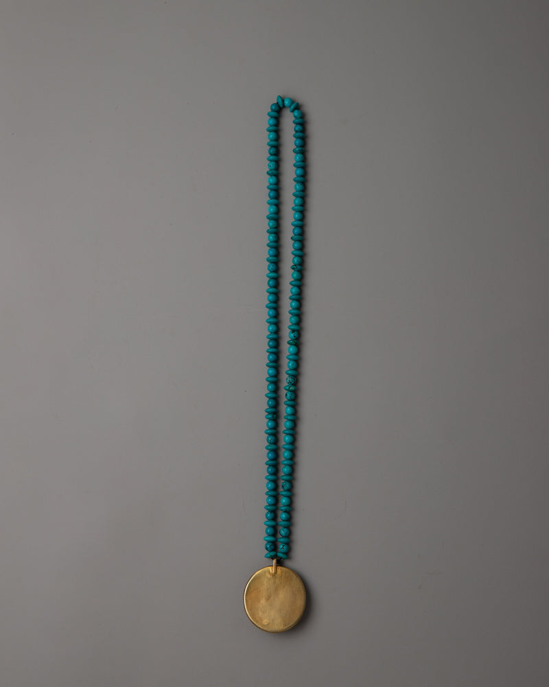 Long Turquoise Beaded Necklace | Infusing Your Look with Bohemian Charm and Natural Beauty