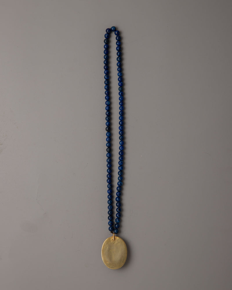 Lapis Lazuli Bead Necklace |  Bead Necklace for Timeless Sophistication