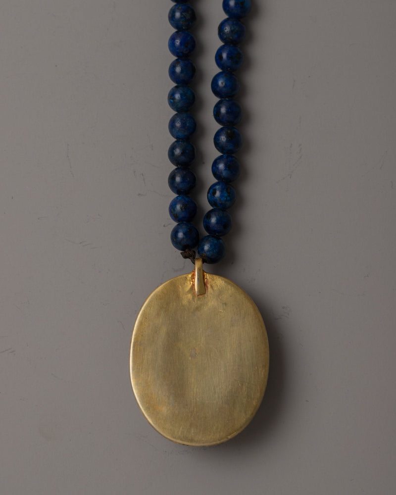 Lapis Lazuli Bead Necklace |  Bead Necklace for Timeless Sophistication