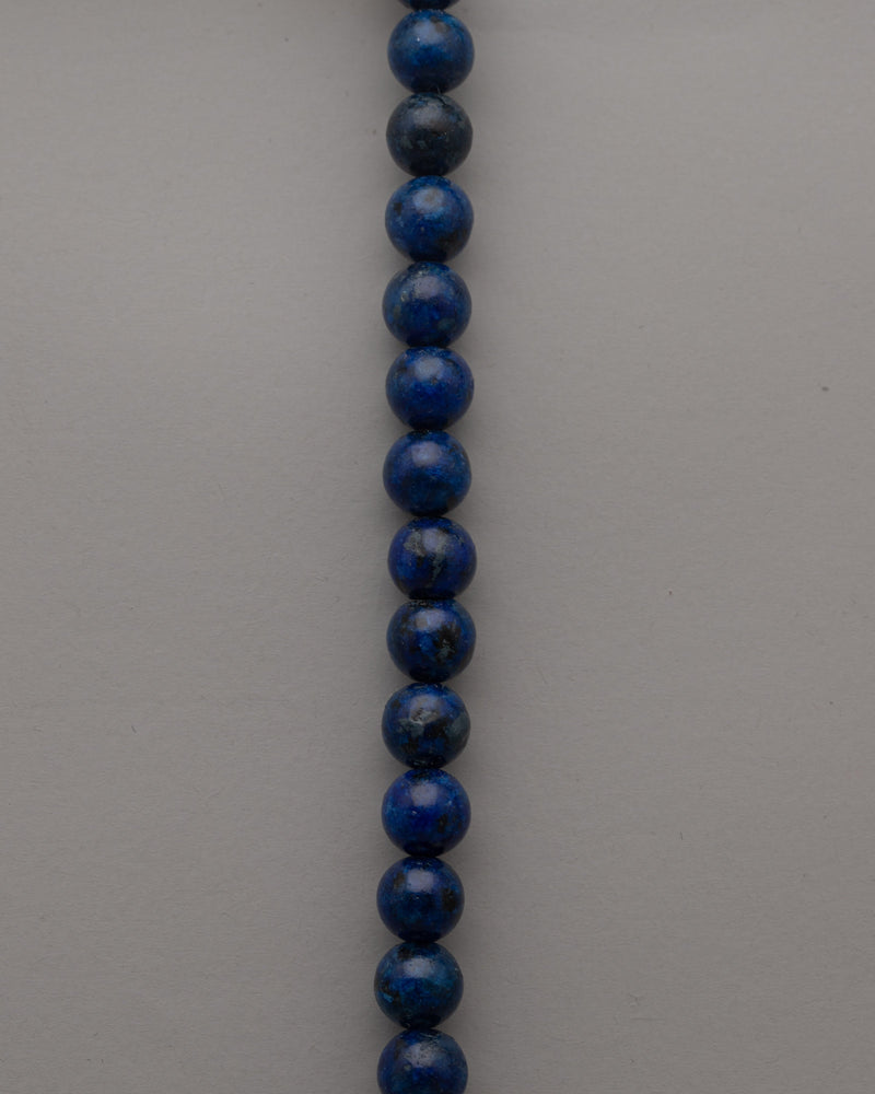 Lapis Lazuli Bead Necklace |  Bead Necklace for Timeless Sophistication