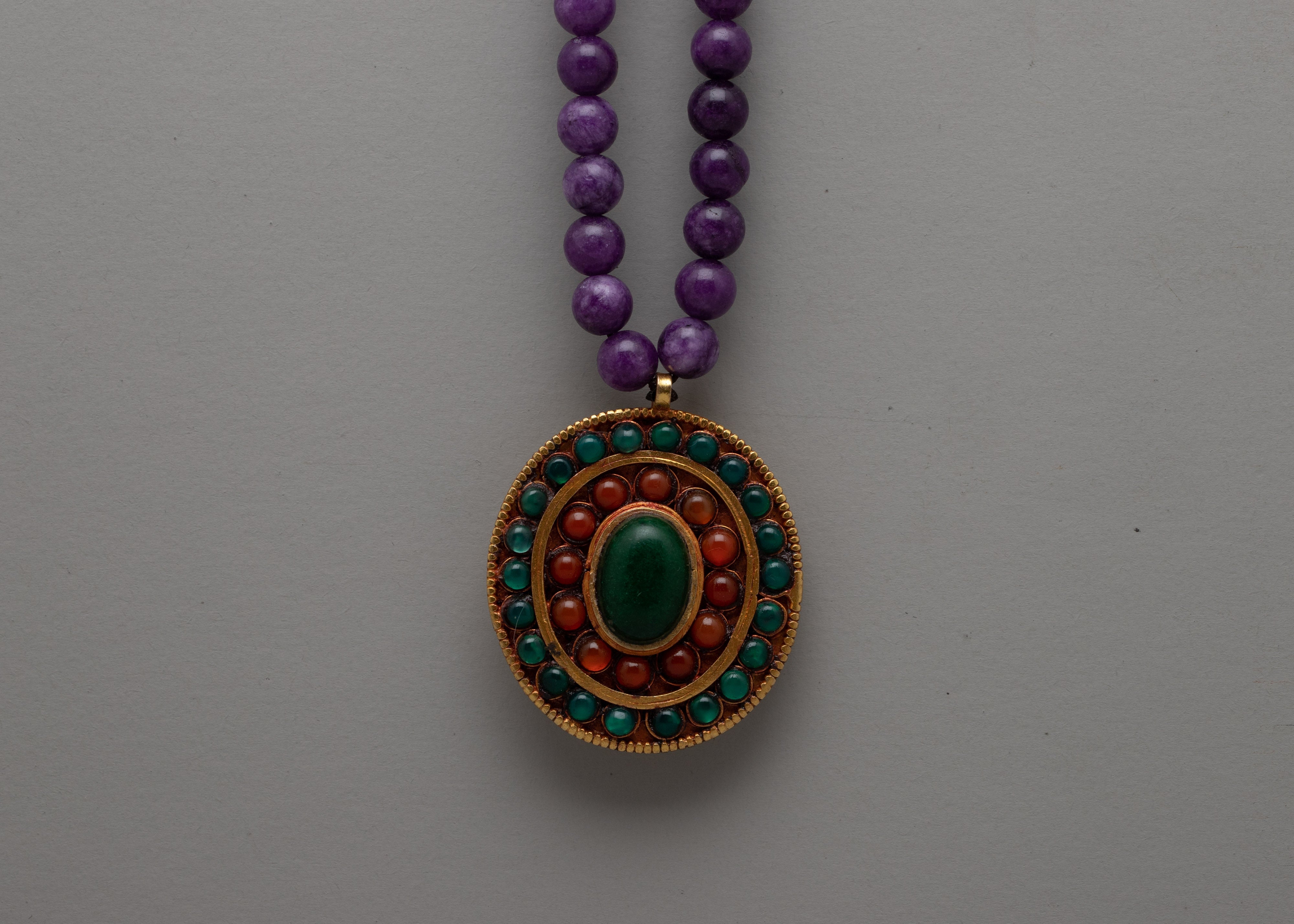 Amethyst Beads Necklace | Elevating Your Style with Timeless Elegance and Natural Beauty