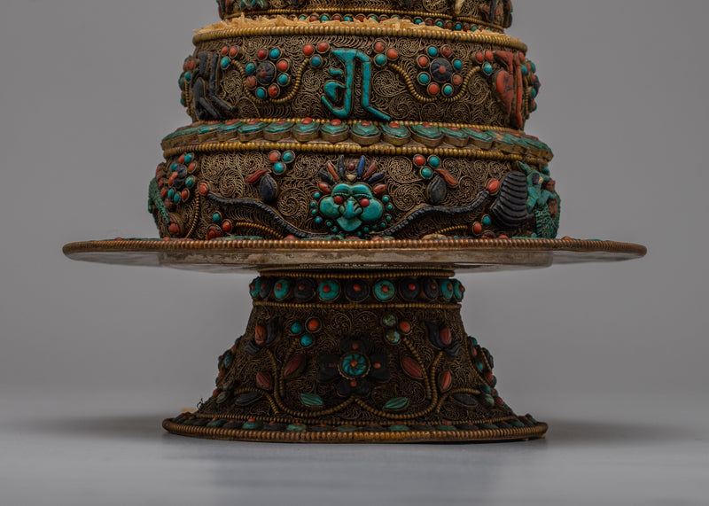 Copper Zen Mandala Set with Silver Plating | Fusion of Spiritual Harmony and Elegant Craftsmanship