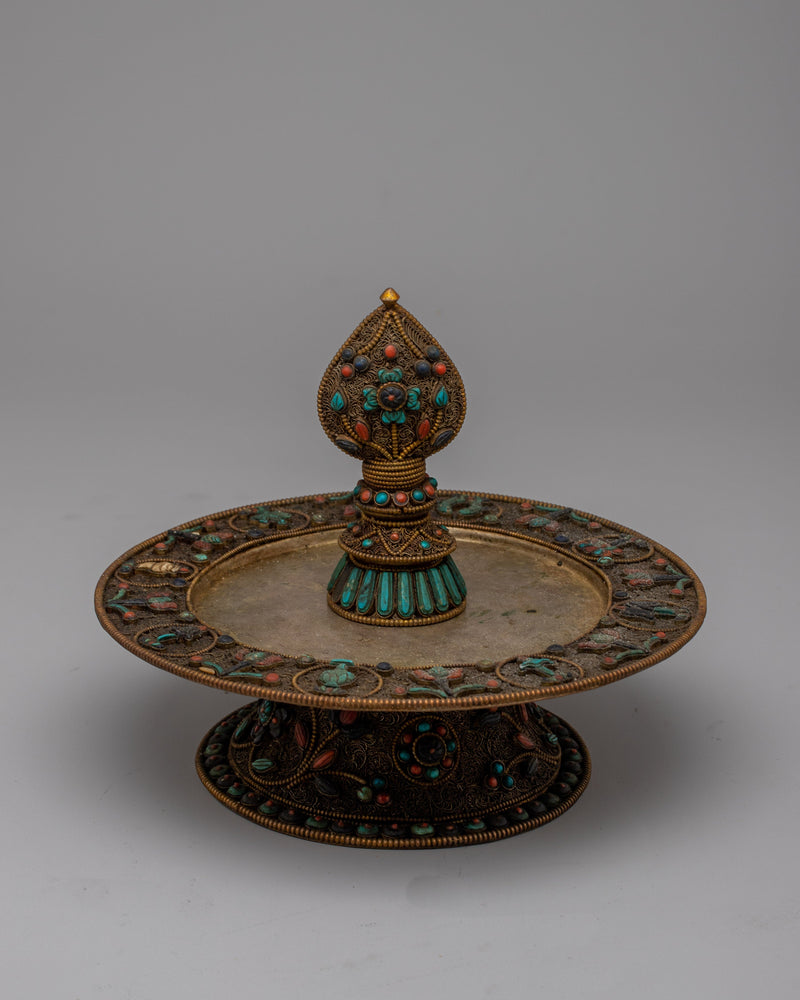 Copper Zen Mandala Set with Silver Plating | Fusion of Spiritual Harmony and Elegant Craftsmanship