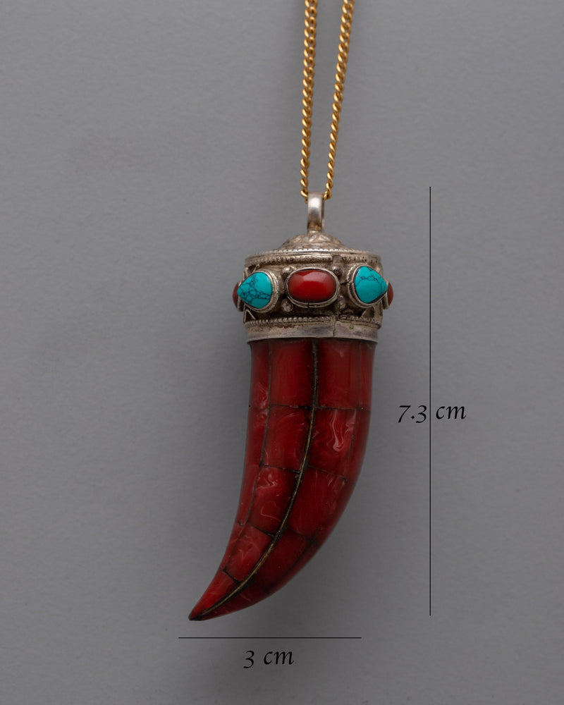 Fang Pendant | Handcrafted Ethnic Boho Jewelry Piece