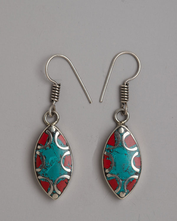 coral earrings