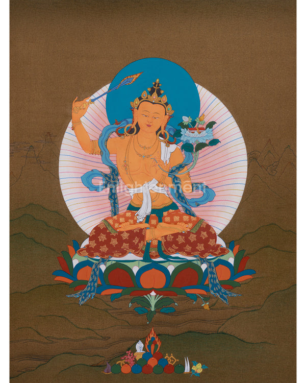 Enlightened Bodhisattva Manjushri