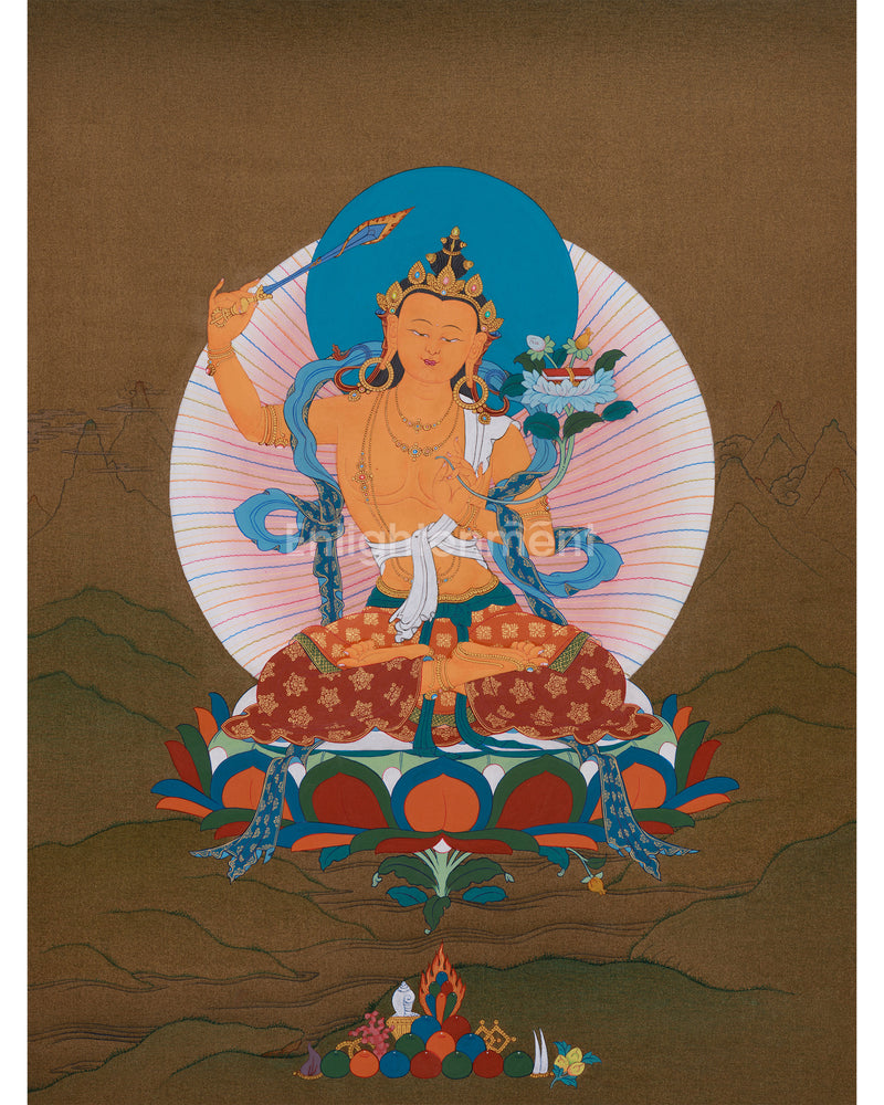 Enlightened Bodhisattva Manjushri