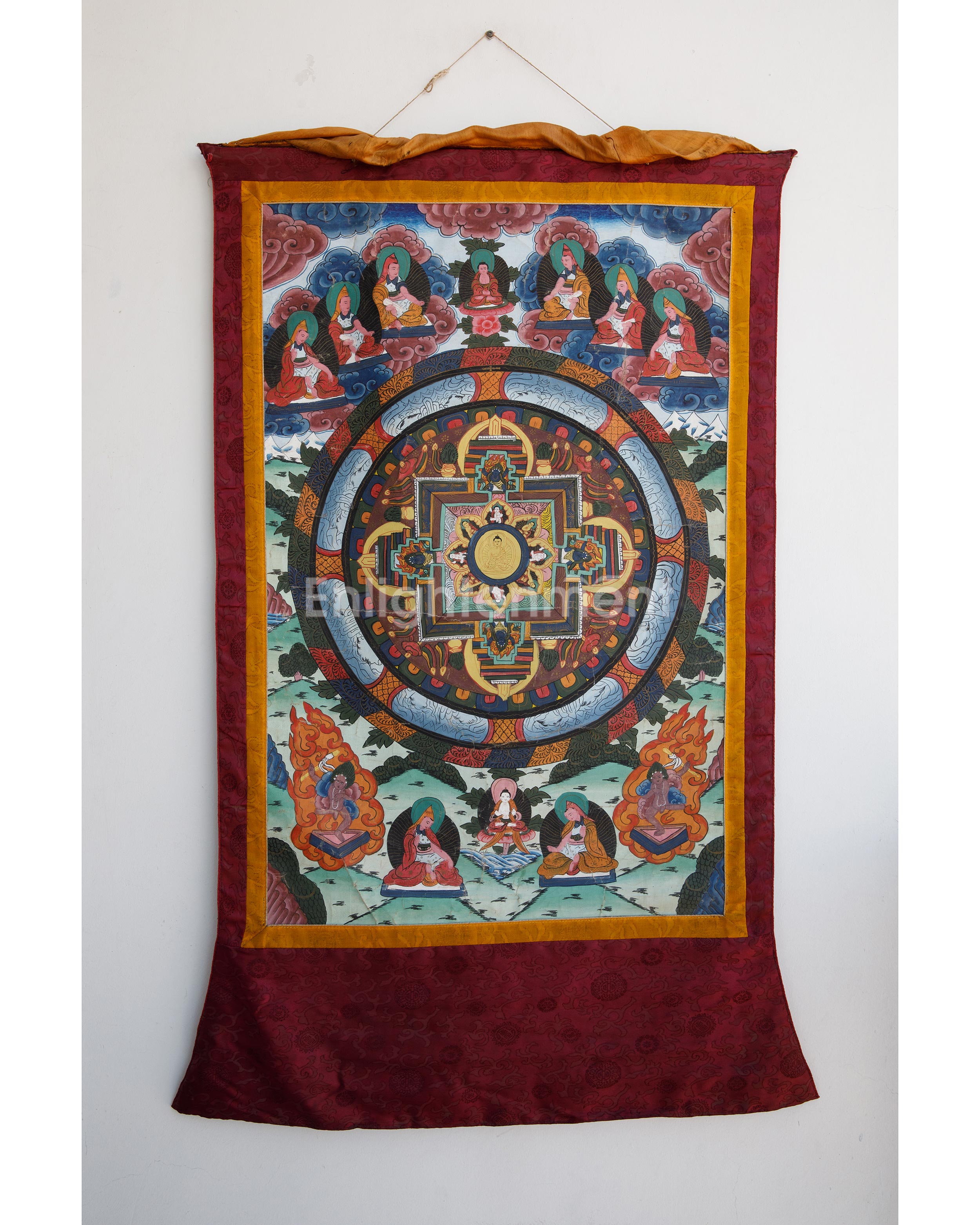 Buddhist Mandala | Tibetan Monks , Dakini , Mahakala and  Dharmapala