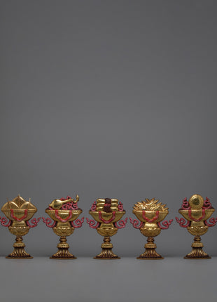 Five Auspicious Symbols of Buddhism