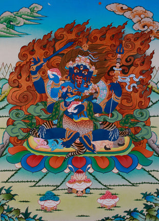 Four Armed Mahakala Thangka