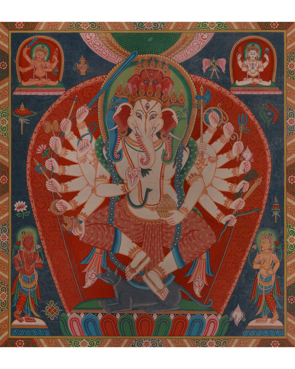 Four Head Ganesha