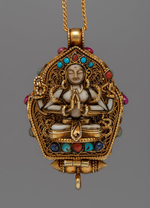 Chenresig Box Ghau Locket 