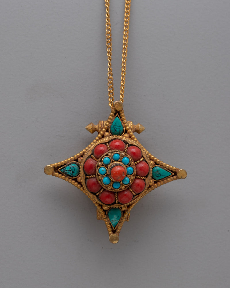 Handcrafted Tibetan Ghau Box Locket