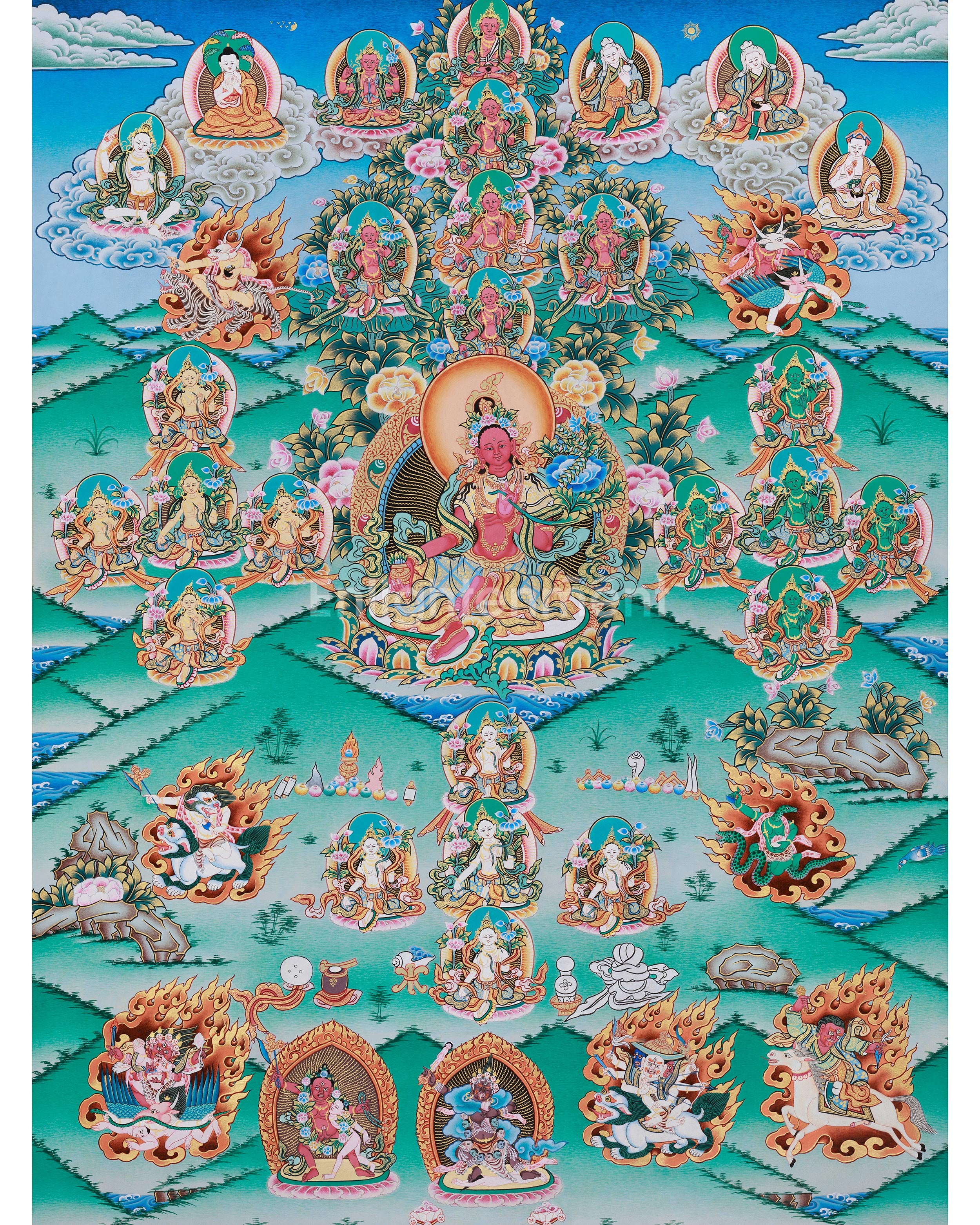 Goddess Red Tara Thangka 