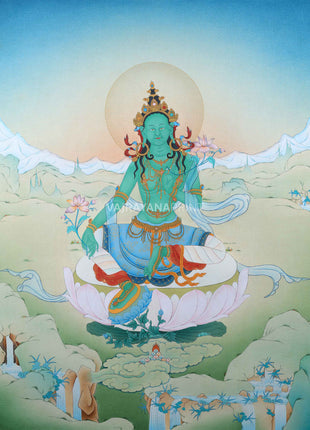 mother green tara digital print 