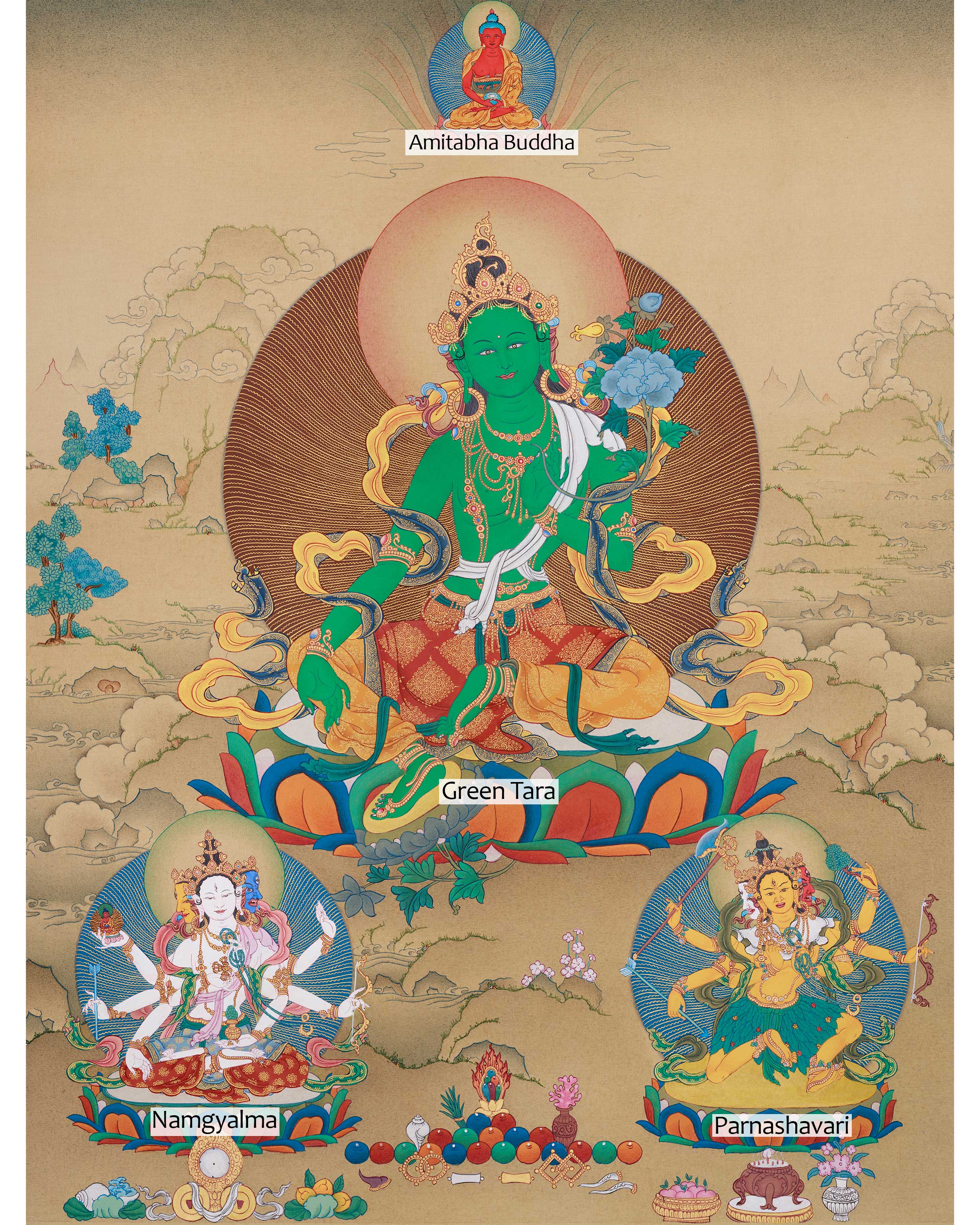 Himalayan Buddhist Goddess Green Tara | A Symbol of Swift Protection and Liberation