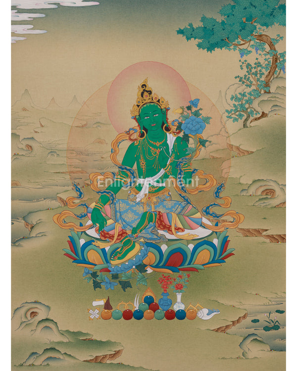 Artwork of Goddess Green Tara