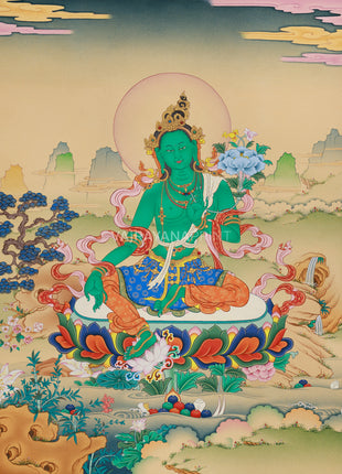 Green Tara Buddhist Art