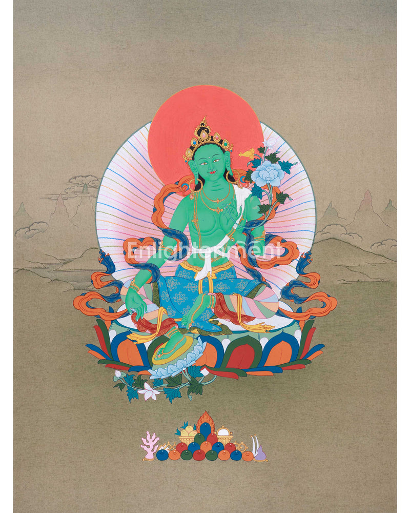 Buddhist Green Tara