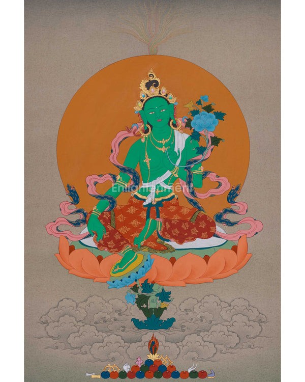 female bodhisattva green tara