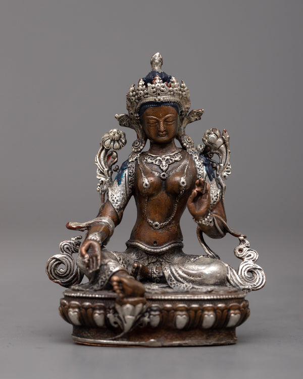 Machine Made Green Tara Goddess Statue