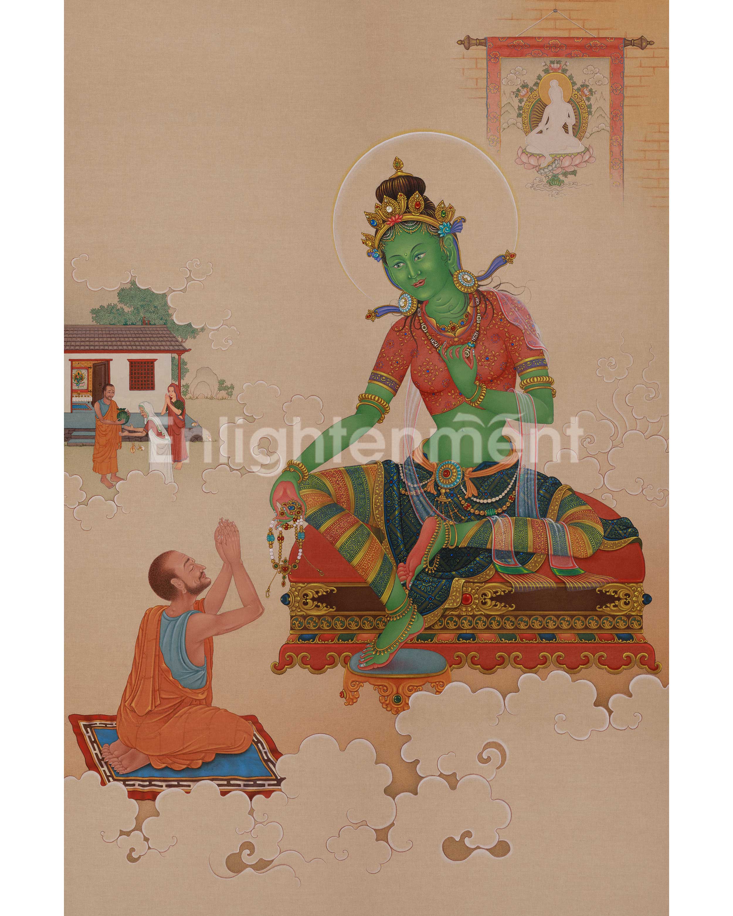 Green Tara Buddhist Artwork 