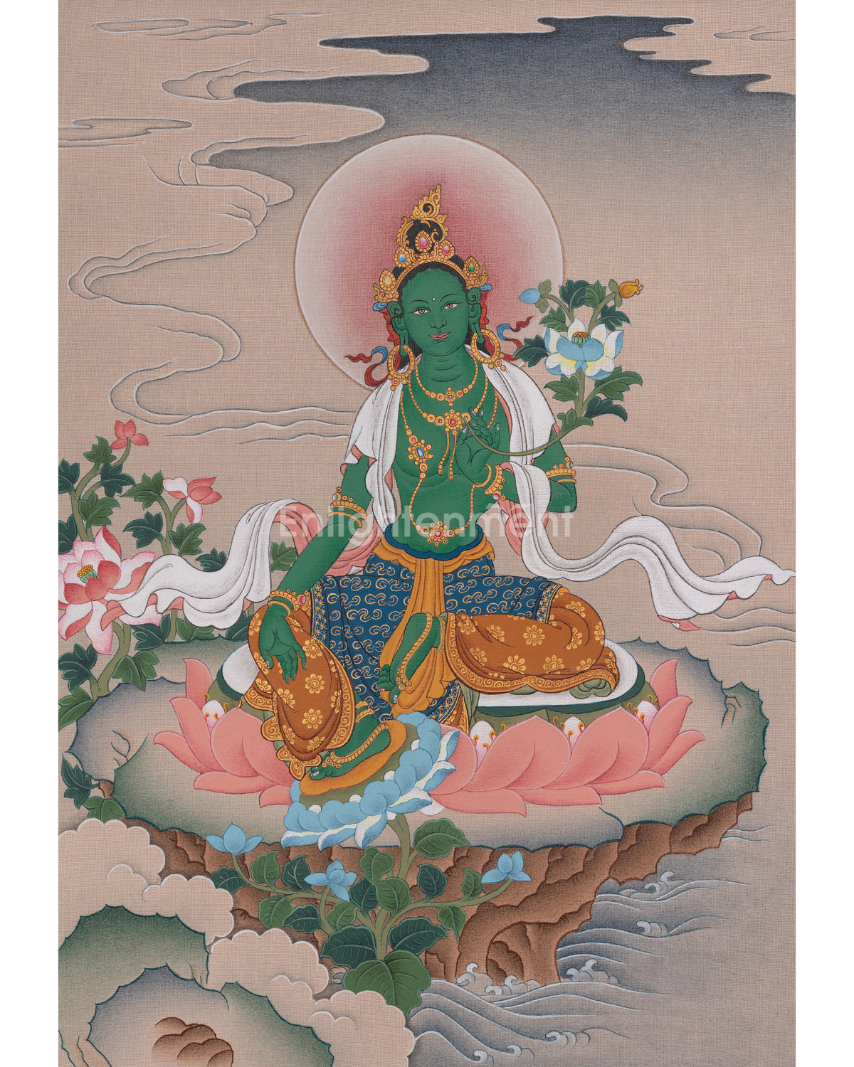Green Tara Himalayan Thangka