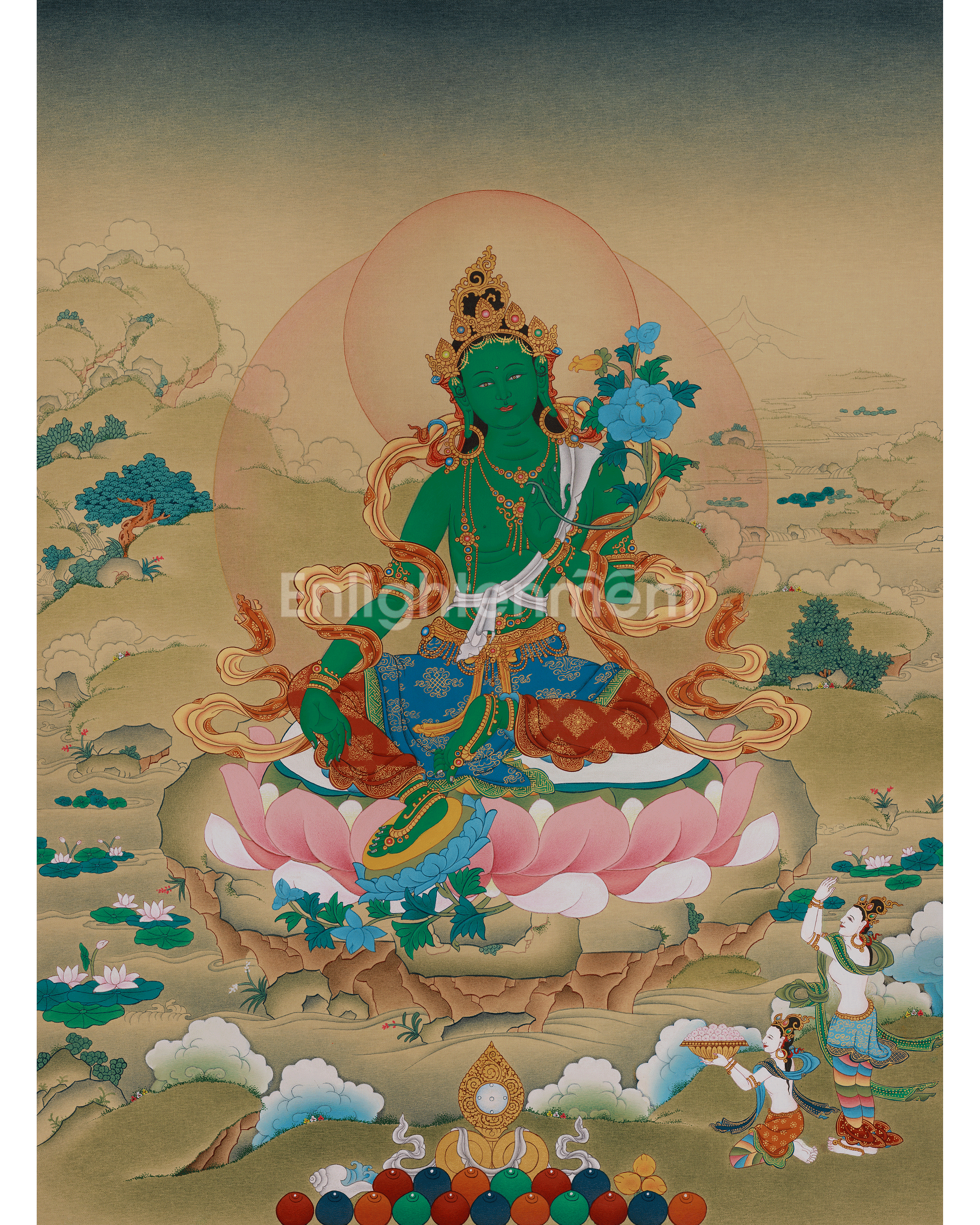 Green Tara Meditation Art