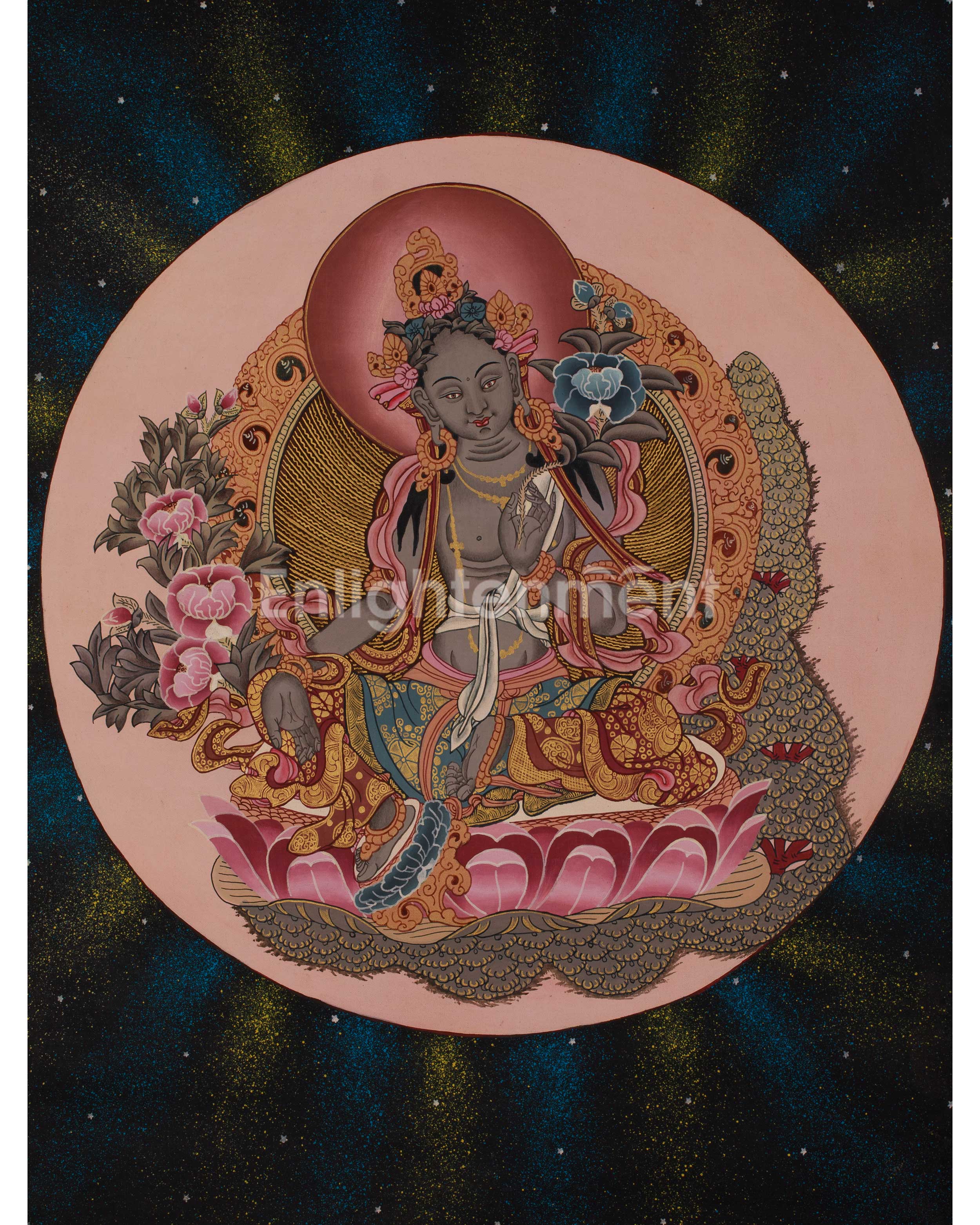 Green Tara Tibetan Art 