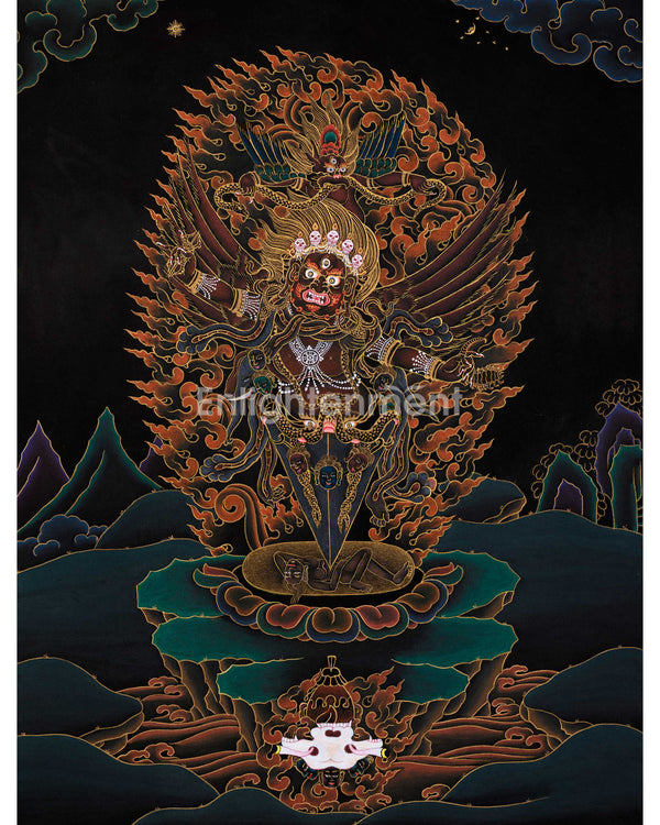 Guru Dragpo, Wrathful Guru Manifestation Thangka