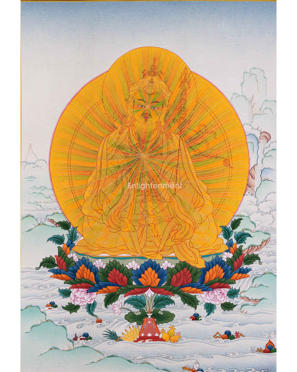 Lotus Master Guru Rainbow Body Thangka