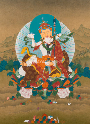 Guru Rinpoche with Consort Giclee Print | High-Quality Padmasambhava Artwork