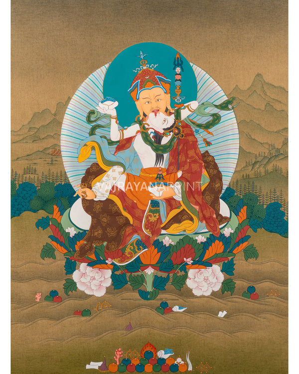 Guru Rinpoche with Consort Giclee Print | High-Quality Padmasambhava Artwork