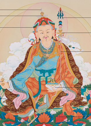 Precious Guru Padmasambhava Thangka  | Tantric Tibetan Buddhist Deity