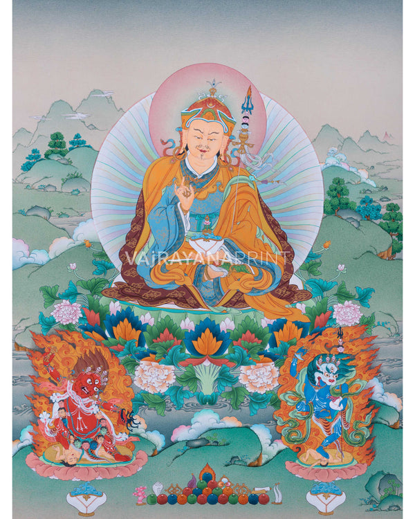 Padmasambhava Meditation Thangka Print