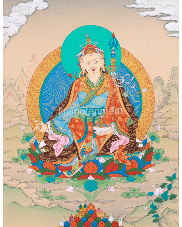 Guru Rinpoche Gold Thangka