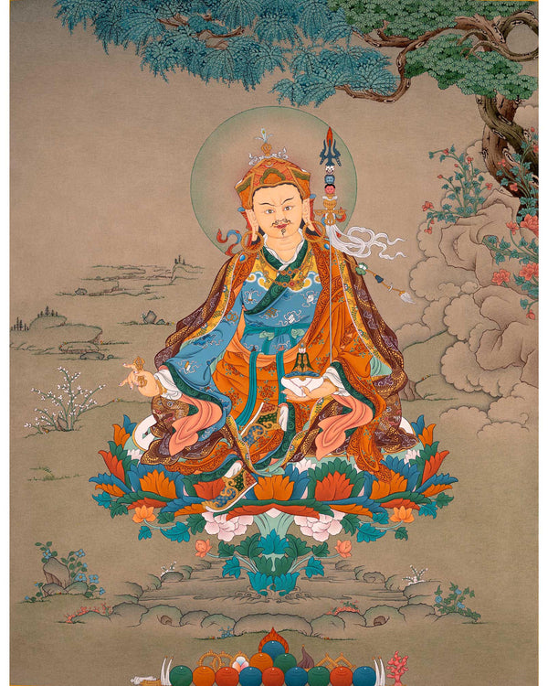 Padmasambhava Art | Traditional Guru Rinpoche Thangka