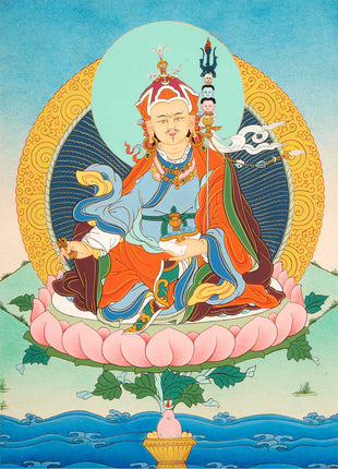 Guru Rinpoche Meditation Thangka | Traditional Buddhist Art