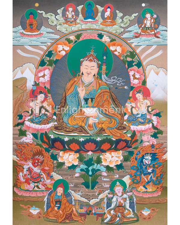 Sacred Assembly of Guru Rinpoche Thangka