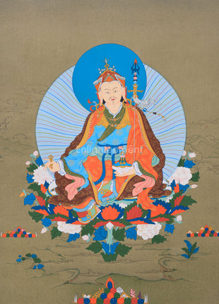 Padmasambhava: The Second Buddha Thangka | Detailed Artwork of Guru Rinpoche ( includes Consecration charges)