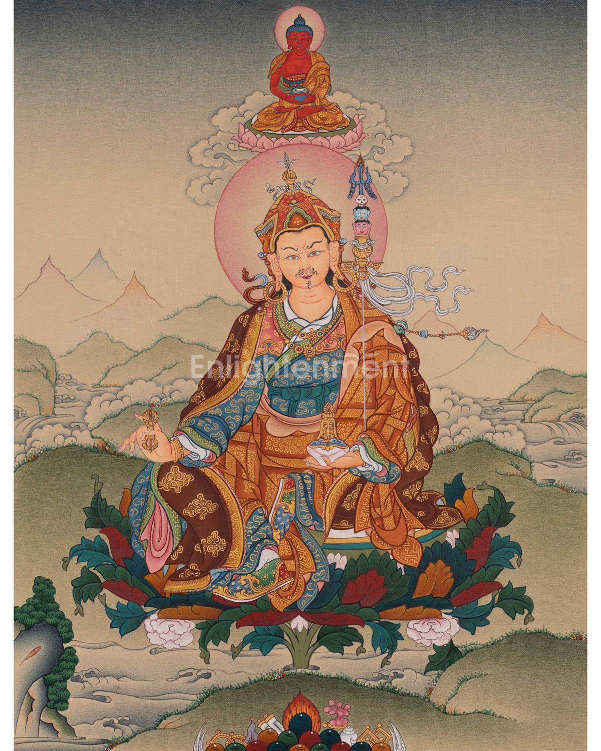 Guru Rinpoche Thangka Painting