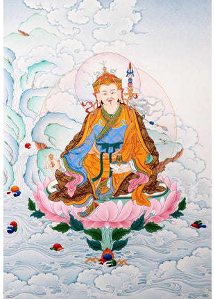 Guru Rinpoche Thangka | Traditionally Hand Painted Art