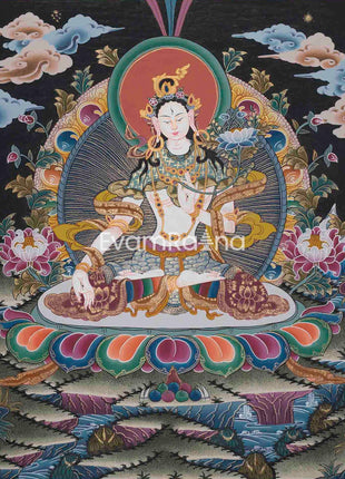 Hand-Painted White Tara