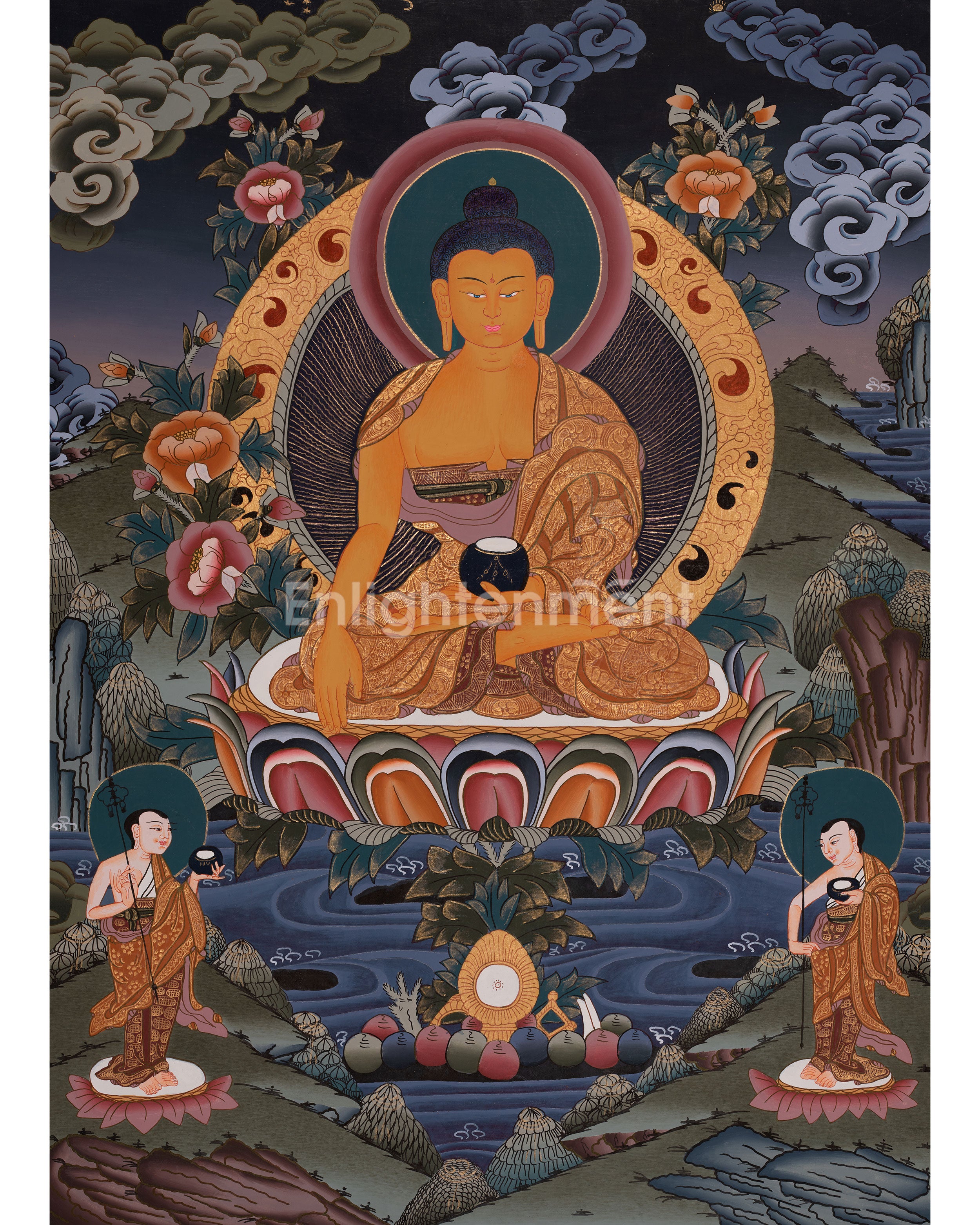 Hand-Painted Shakyamuni Buddha