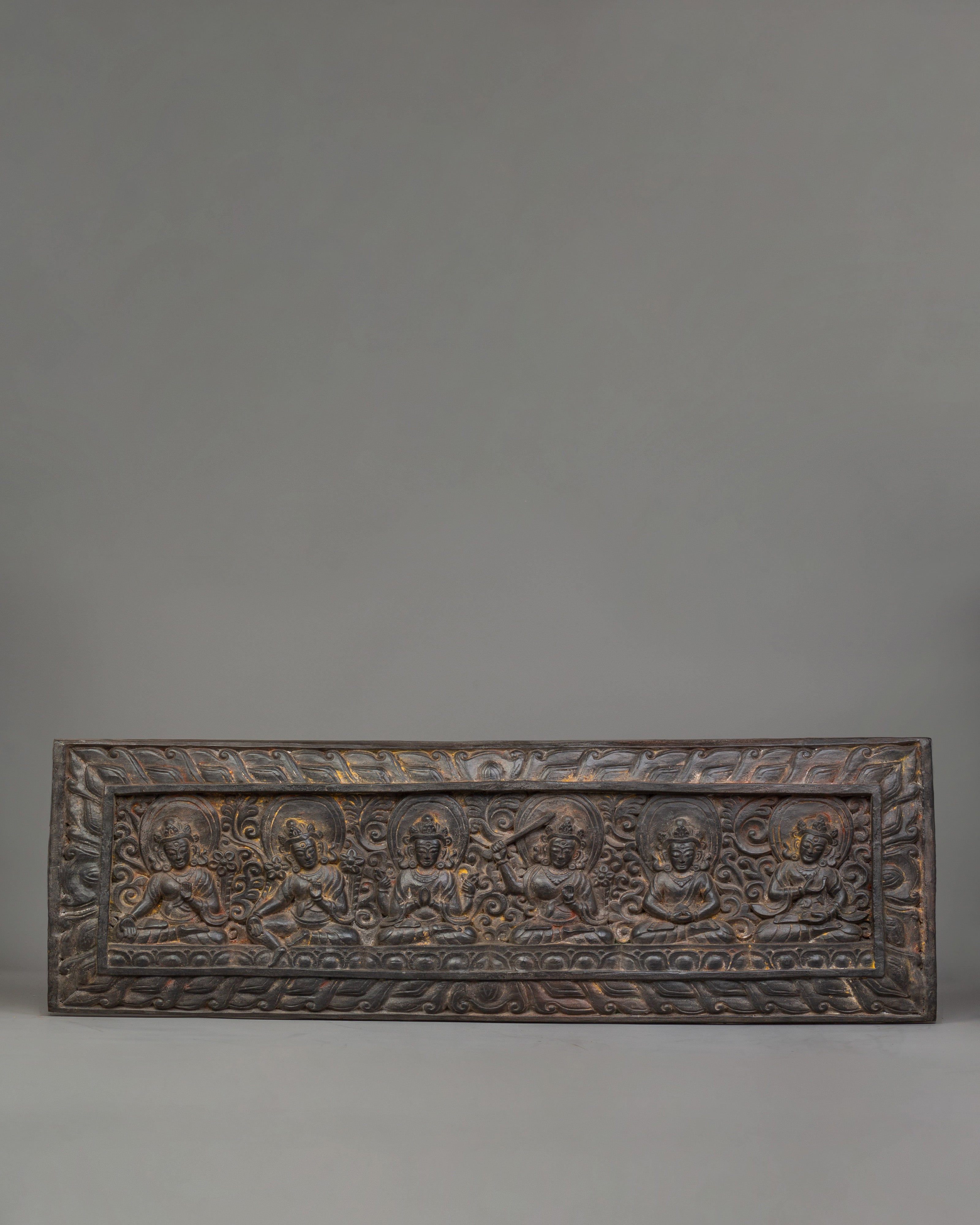 Hand Carved Wooden Deity Wall Hanging