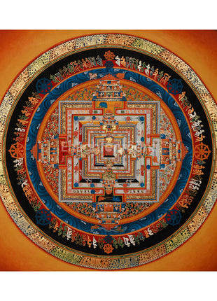 Hand Painted Kalachakra Mandala