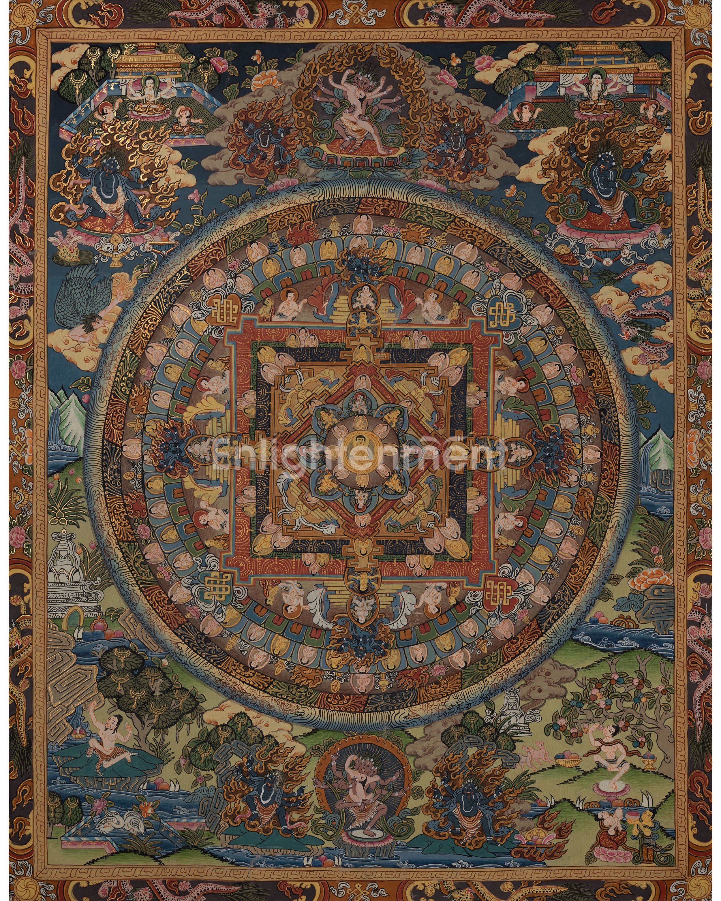 Hand Painted Mandala