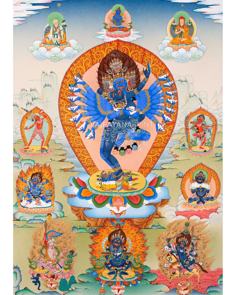 Hevajra with others Print