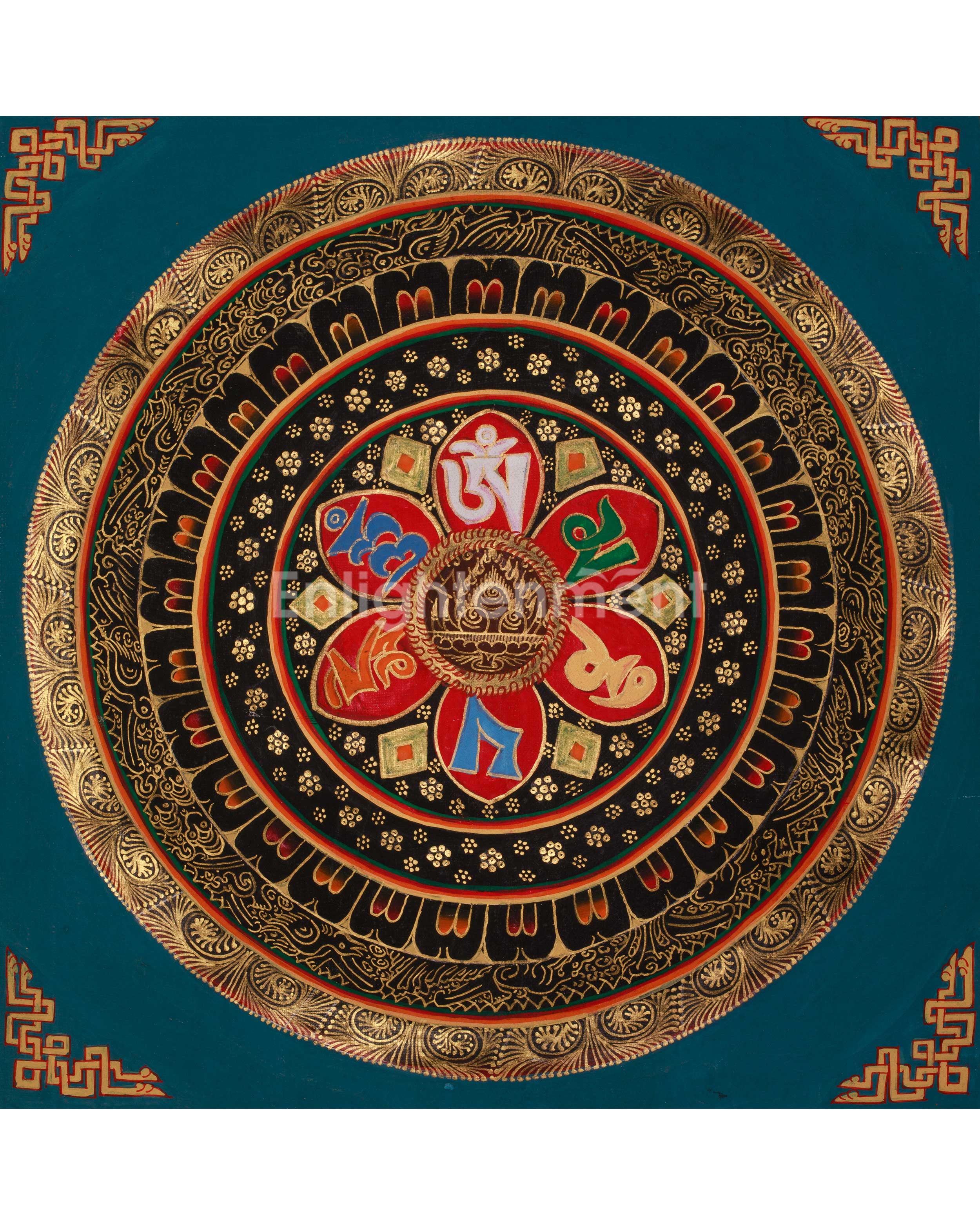 Healing Mantra Mandala Thangka